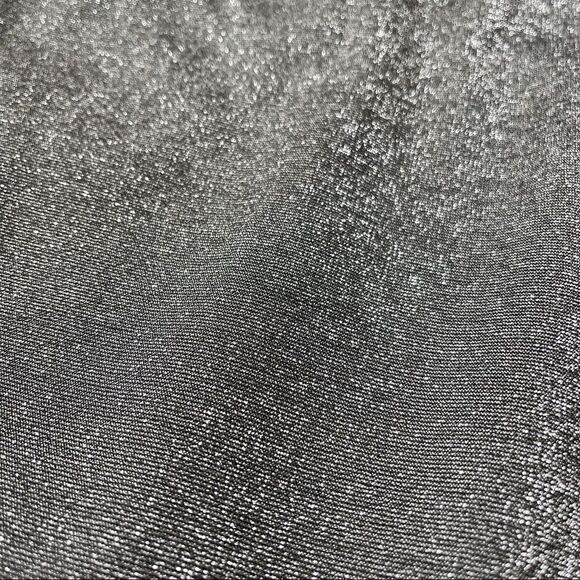 Dynamite Silver Sparklr Midi Skirt Sz M Shiny Soft Fabric & Chic Wedding - Picture 5 of 5